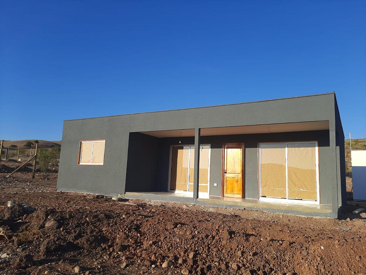 Fachada terminada con textura exterior